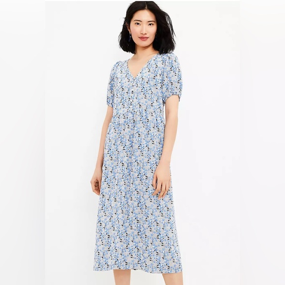 🆕 LOFT Midi Dress - Picture 1 of 6